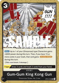 (093) One Piece TCG OP04: Kingdoms of Intrigue Single: Gum-Gum King Kong Gun (OP04-093)  Uncommon