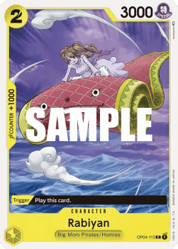 (113) One Piece TCG OP04: Kingdoms of Intrigue Single: Rabiyan (OP04-113)  Common