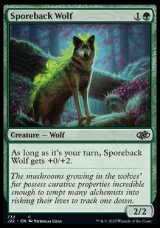 (732) Magic The Gathering Jumpstart 2022 Single: Sporeback Wolf  Common