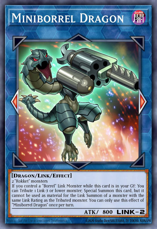 (103) YuGiOh TCG MP19: 2019 Gold Sarcophagus Tin Mega Pack Single: Miniborrel Dragon  Common