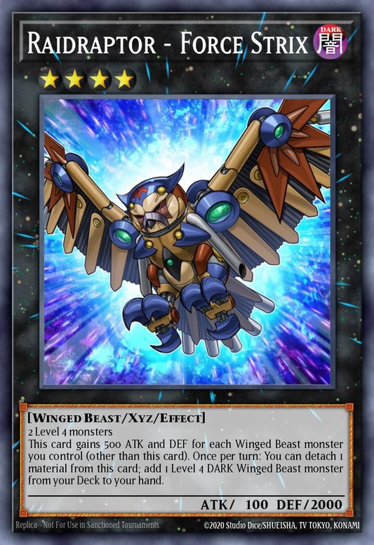 (243) YuGiOh TCG RA04: Quarter Century Stampede Single: Raidraptor - Force Strix (V.1 - Platinum Secret Rare)  Platinum Secret Rare