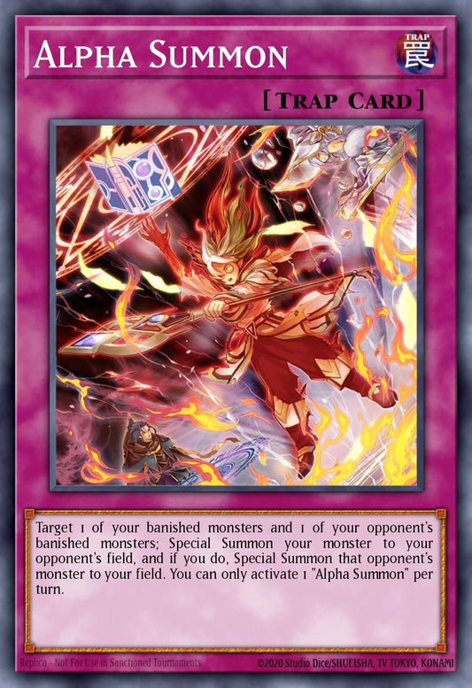 (256) YuGiOh TCG MP24: 25th Anniversary Tin: Dueling Mirrors Single: Alpha Summon  Ultra Rare