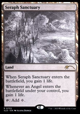 (733) Magic The Gathering Secret Lair Drop Series Single: Seraph Sanctuary (V.1) Holo Rare