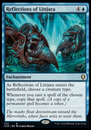 (733) Magic The Gathering Commander Legends: Battle for Baldur's Gate: Extras Single: Reflections of Littjara  Rare