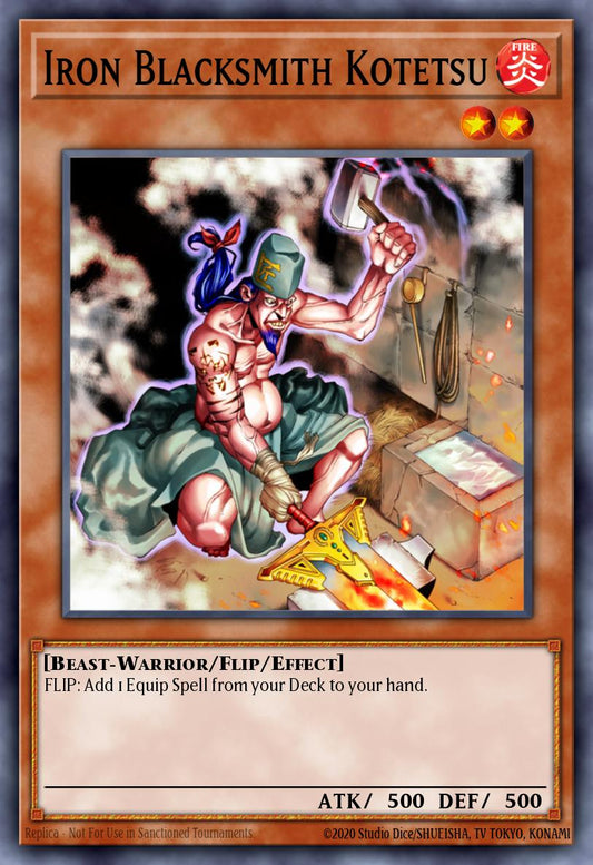 (034) YuGiOh TCG SBSC: Speed Duel: Scars of Battle Single: Iron Blacksmith Kotetsu  Common