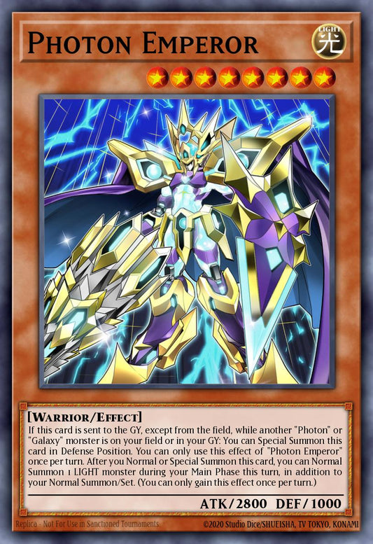 (165) YuGiOh TCG MP24: 25th Anniversary Tin: Dueling Mirrors Single: Photon Emperor  Ultra Rare