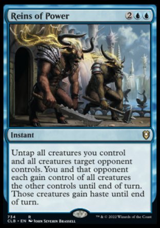 (734) Magic The Gathering Commander Legends: Battle for Baldur's Gate: Extras Single: Reins of Power  Rare