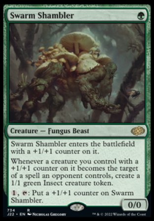 (734) Magic The Gathering Jumpstart 2022 Single: Swarm Shambler  Rare
