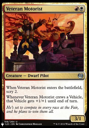 (188) Magic The Gathering The List Single: Veteran Motorist  Uncommon