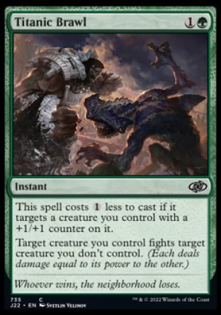 (735) Magic The Gathering Jumpstart 2022 Single: Titanic Brawl  Common