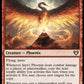 (738) Magic The Gathering Commander Masters: Extras Single: Jaya's Phoenix (V.1)  Rare