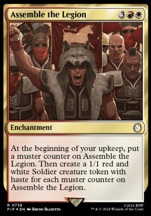 (738) Magic The Gathering Universes Beyond: Fallout: Extras Single: Assemble the Legion (V.2)  Holo Rare