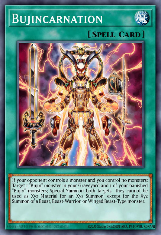 (102) YuGiOh TCG MP14: 2014 Mega-Tins Mega-Pack Single: Bujincarnation  Rare