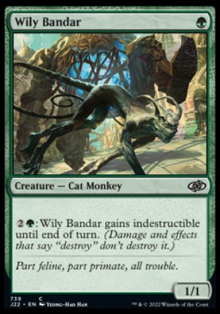 (739) Magic The Gathering Jumpstart 2022 Single: Wily Bandar  Common