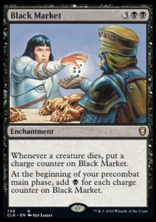 (739) Magic The Gathering Commander Legends: Battle for Baldur's Gate: Extras Single: Black Market  Rare