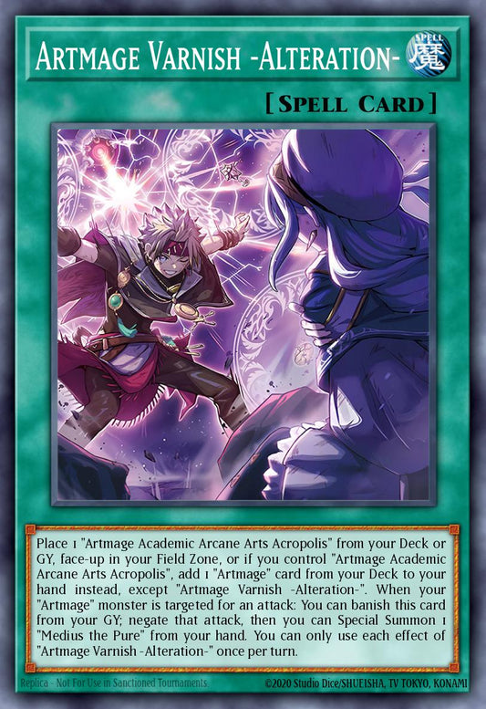 (DUAD058) YuGiOh TCG Duelist’s Advance Single: Artmage Varnish -Alteration- (V.2 - Starlight Rare)  Starlight Rare
