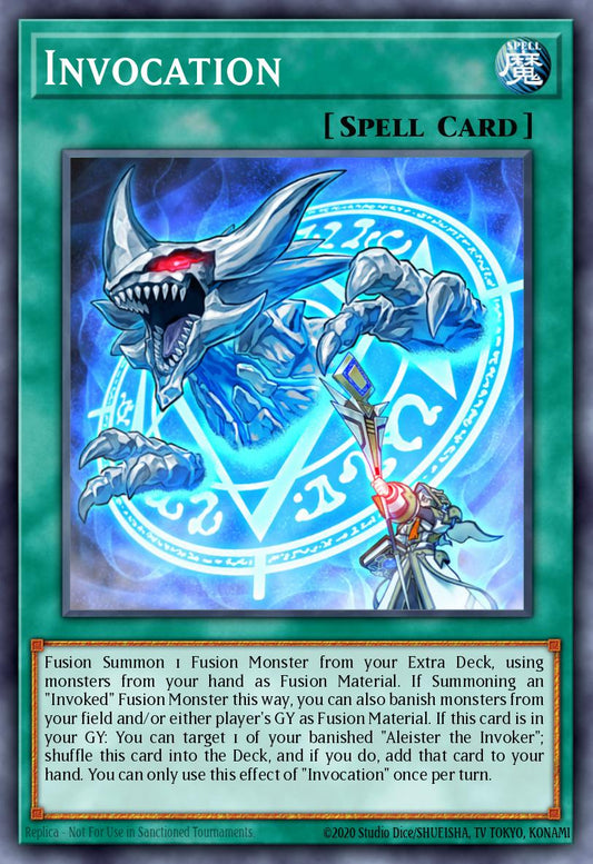 (281) YuGiOh TCG RA04: Quarter Century Stampede Single: Invocation (V.2 - Quarter Century Secret Rare)  Quarter Century Secret Rare
