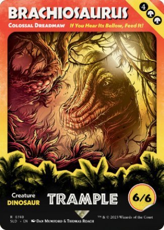 (740) Magic The Gathering Secret Lair Drop Series Single: Colossal Dreadmaw  Rare