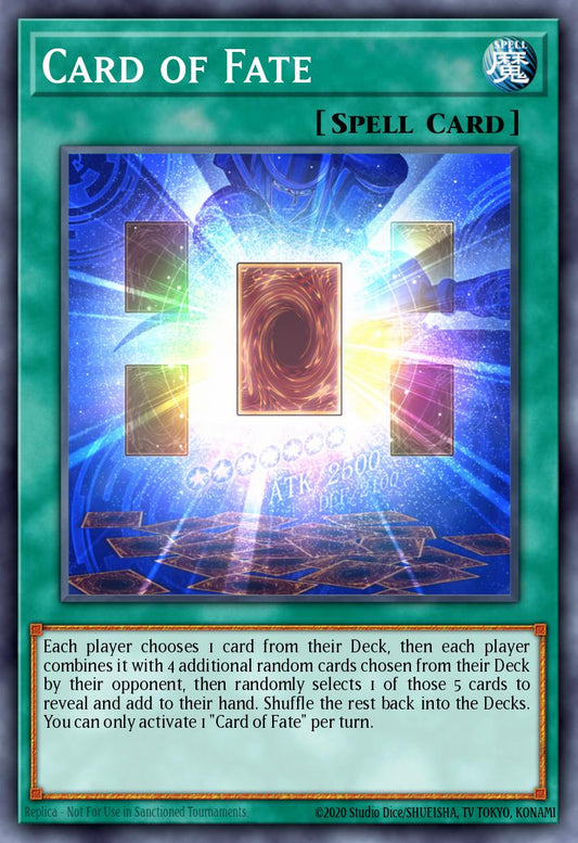 (052) YuGiOh TCG DUOV: Duel Overload Single: Card of Fate  Ultra Rare
