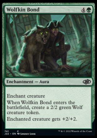 (741) Magic The Gathering Jumpstart 2022 Single: Wolfkin Bond  Common