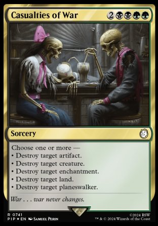 (741) Magic The Gathering Universes Beyond: Fallout: Extras Single: Casualties of War (V.2)  Rare