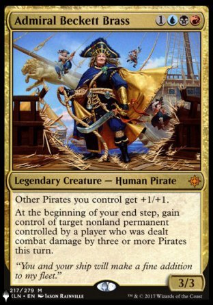 (217) Magic The Gathering The List Single: Admiral Beckett Brass  Mythic