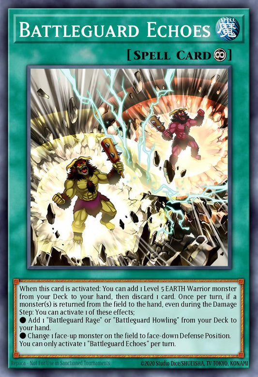 (082) YuGiOh TCG LEDE: Legacy of Destruction Single: Battleguard Echoes  Super Rare