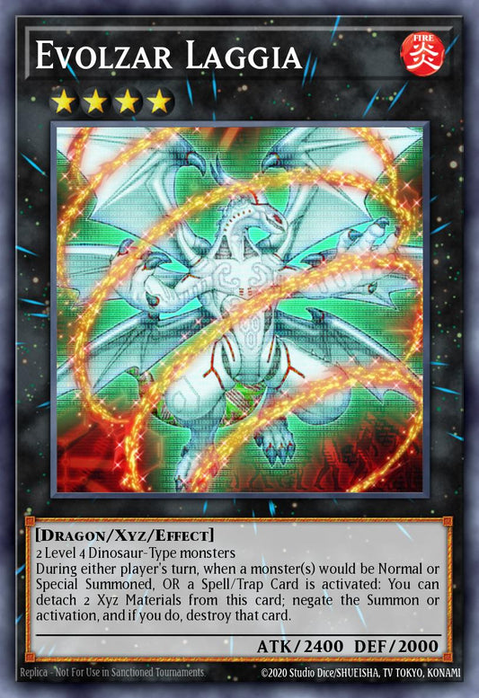 (160) YuGiOh TCG RA04: Quarter Century Stampede Single: Evolzar Laggia (V.1 - Platinum Secret Rare)  Platinum Secret Rare