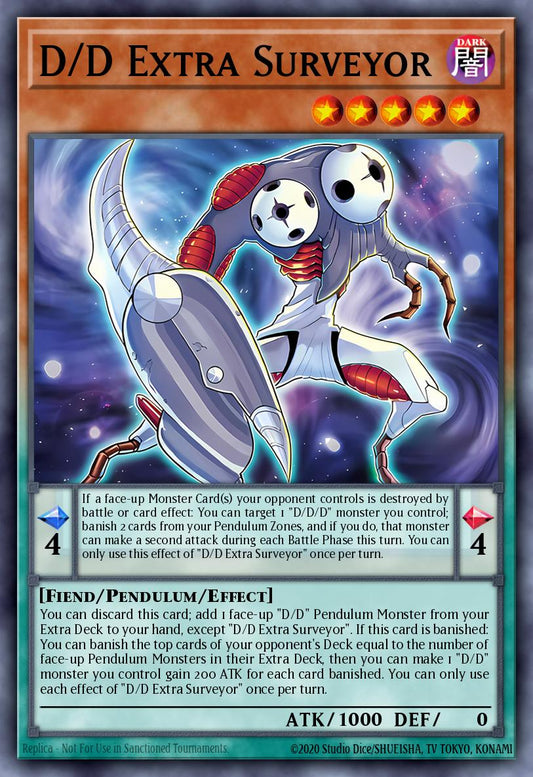 (043) YuGiOh TCG BLMM: Battles of Legend: Monster Mayhem Single: D/D Extra Surveyor  Ultra Rare