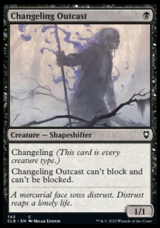 (743) Magic The Gathering Commander Legends: Battle for Baldur's Gate: Extras Single: Changeling Outcast  Common