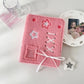 Plush Photocard Binder: Pink with Ribbon Bow