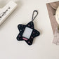 Photocard Holder: Star Shape: Glitter Black