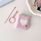 Mini Photo Album: Hollow Heart Shape: Pink