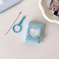 Mini Photo Album: Hollow Heart Shape: Blue