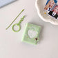 Mini Photo Album: Hollow Heart Shape: Green