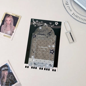 Acrylic Photocard Holder: Transparent Black