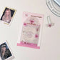 Acrylic Photocard Holder: Transparent Rose Red