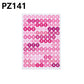 Round Alphabet & Number Stickers: Pink