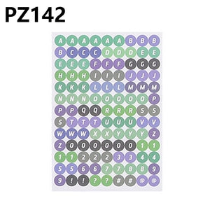 Round Alphabet & Number Stickers: Fresh Multicolor