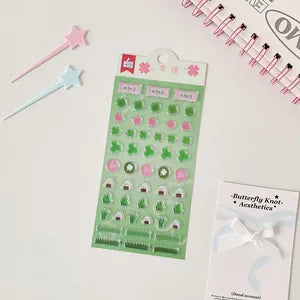 3D Puffy Stickers: Four Leaf Clovers