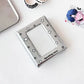 Photocard Holder: Silver with Black & White Stars