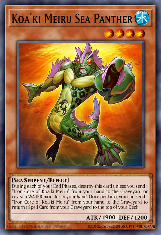 (027) YuGiOh TCG SOVR: Stardust Overdrive Single: Koa'ki Meiru Sea Panther  Common