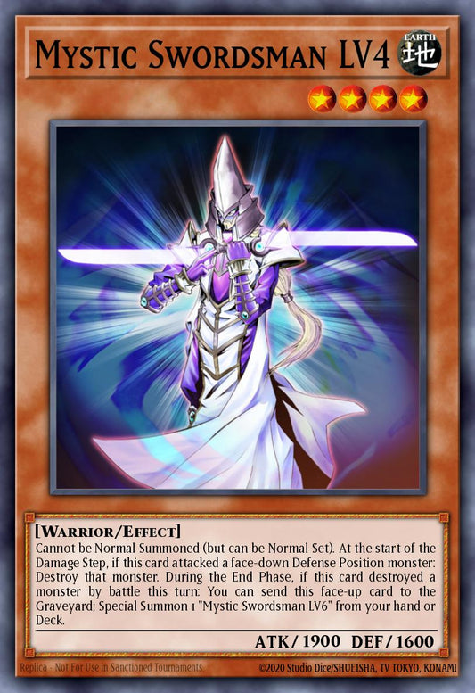 (201) YuGiOh TCG LCYW: Legendary Collection 3: Mega Pack Single: Mystic Swordsman LV4  Common