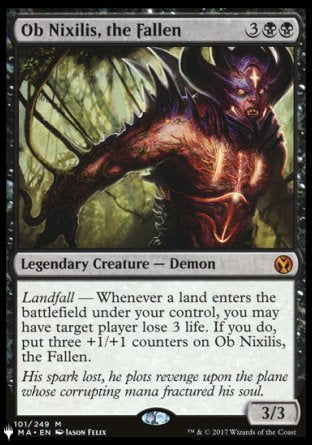 (101) Magic The Gathering The List Single: Ob Nixilis, the Fallen  Mythic