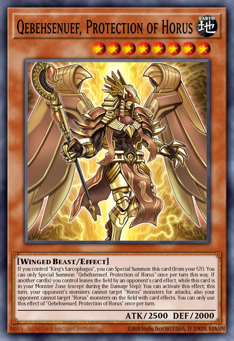 (235) YuGiOh TCG MP24: 25th Anniversary Tin: Dueling Mirrors Single: Qebehsenuef, Protection of Horus  Ultra Rare