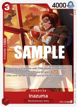 (003) One Piece TCG OP05: Awakening of the New Era Single: Inazuma (OP05-003)  Uncommon