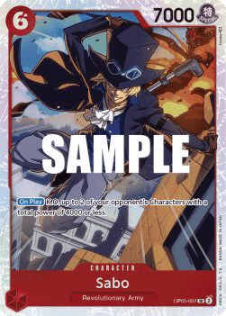 (007) One Piece TCG OP05: Awakening of the New Era Single: Sabo (OP05-007) (V.1)  Super Rare