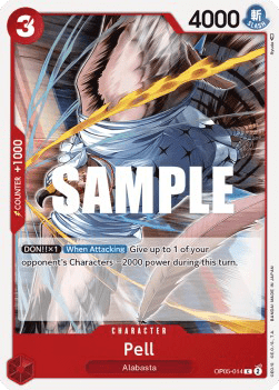 (014) One Piece TCG OP05: Awakening of the New Era Single: Pell (OP05-014)  Common