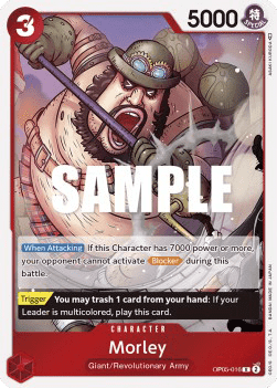 (016) One Piece TCG OP05: Awakening of the New Era Single: Morley (OP05-016)  Rare