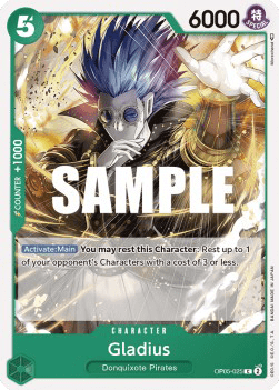(025) One Piece TCG OP05: Awakening of the New Era Single: Gladius (OP05-025)  Common